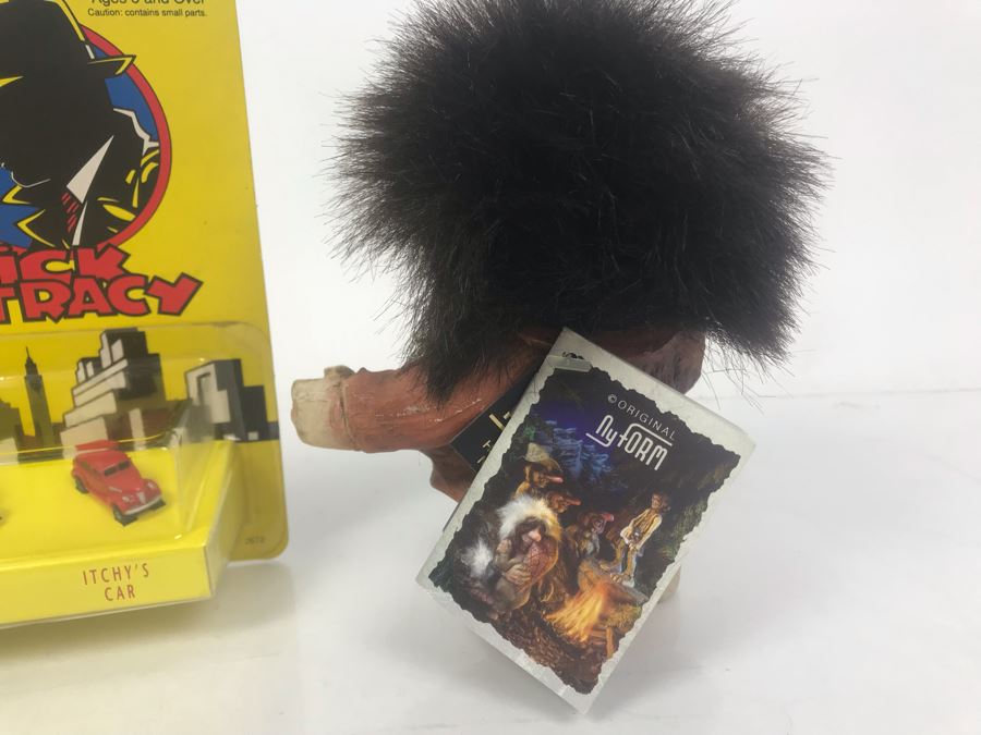 ERTL Micro Size Dick Tracy Set Of Cars New Old Stock And Nyform Original Troll Doll With Tags From Norway [Photo 4]