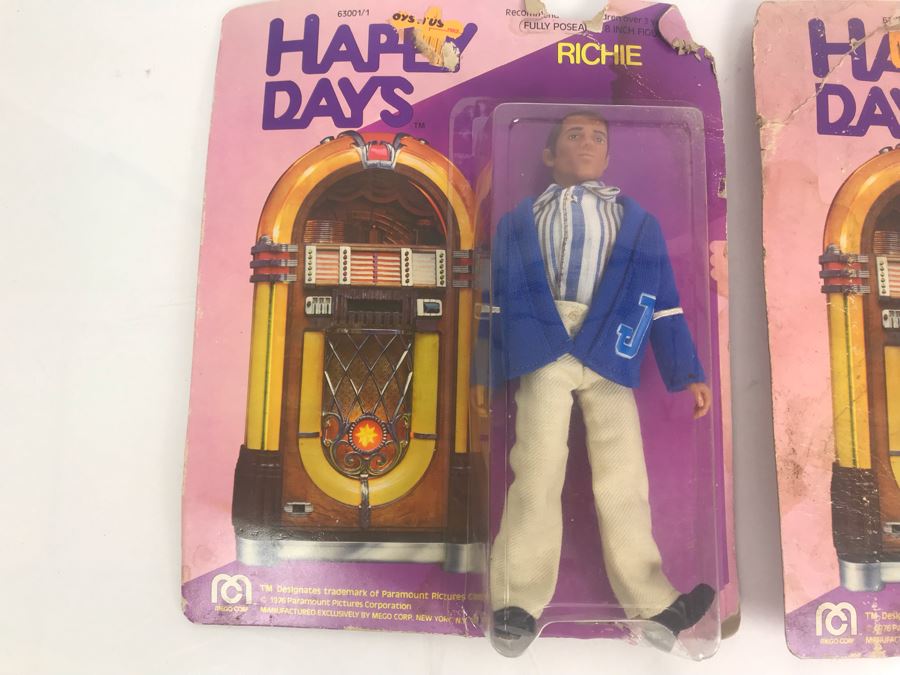 Pair Of Vintage MEGO Happy Days 8 Inch Action Figures In Damaged Packaging Richie And Potsy [Photo 2]