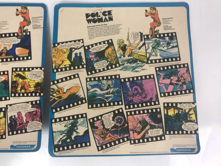 Vintage 1970s Horsman Police Woman Angie Dickinson Action Figure Adventure Packs: Undercover Mission And Sabotage Under The Sea (Blister Packaging Separated From Backing) [Photo 15]