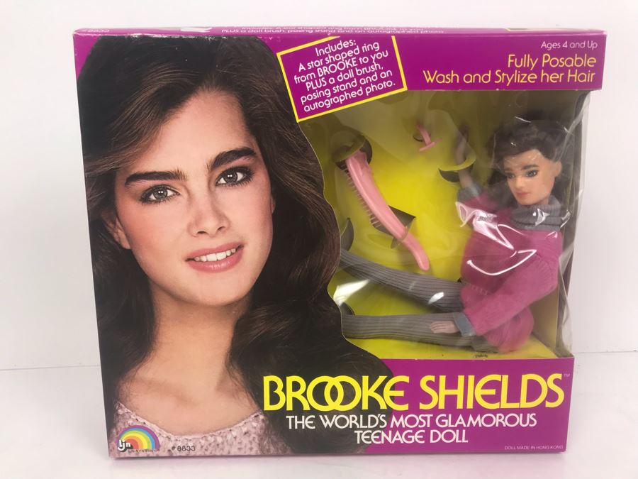 Vintage 1982 LJN Brooke Shields Posable Doll Action Figure In Box