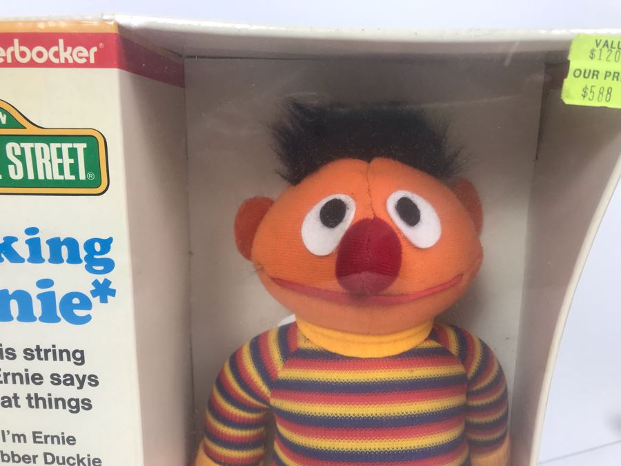 Vintage Coleco Good Puppy And Sesame Street Talking Ernie Jim Henson Muppet New Old Stock Toys [Photo 4]