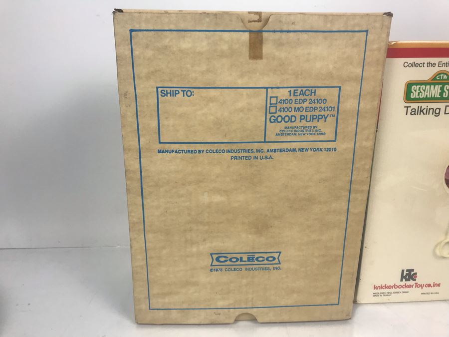 Vintage Coleco Good Puppy And Sesame Street Talking Ernie Jim Henson Muppet New Old Stock Toys [Photo 9]