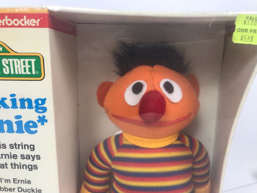 Vintage Coleco Good Puppy And Sesame Street Talking Ernie Jim Henson Muppet New Old Stock Toys [Photo 3]