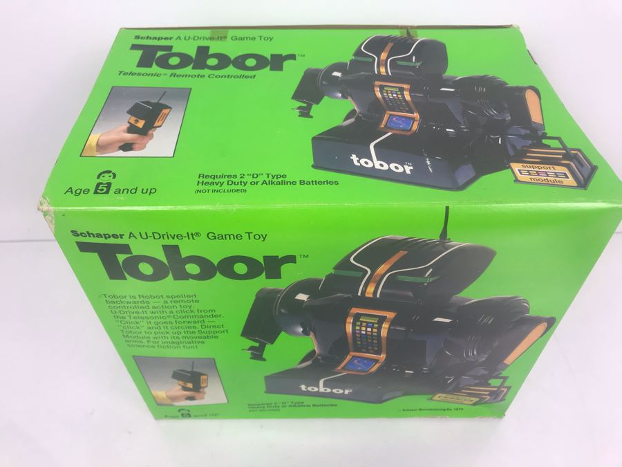 Vintage 1978 Tobor Robot Remote Control Toy From Schaper New In Box [Photo 3]