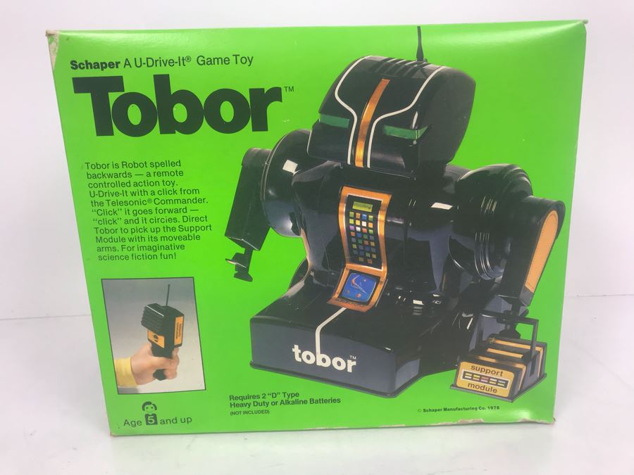 Vintage 1978 Tobor Robot Remote Control Toy From Schaper New In Box [Photo 1]