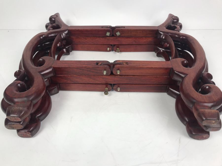 Large Wooden Chinese Folding Pot Stand [Photo 7]