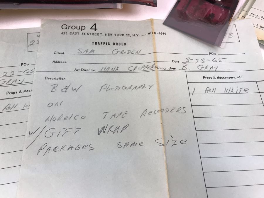 Mad Men Mid-Century Era New York City Advertising Photographs Slides Collection By Photographer Charles Rowan: Mack Trucks, Soda Pop, Bobby Vinton, Redbook Magazine With Traffic Orders - See Photos For Sampling (Former Jim Henson Muppet Show Photographer) [Photo 34]