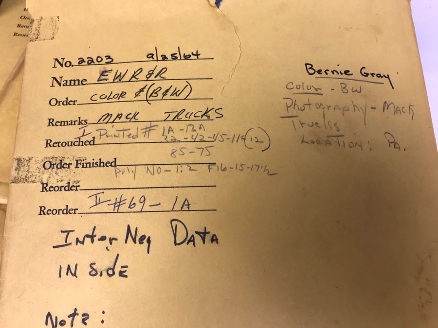 Mad Men Mid-Century Era New York City Advertising Photographs Slides Collection By Photographer Charles Rowan: Mack Trucks, Soda Pop, Bobby Vinton, Redbook Magazine With Traffic Orders - See Photos For Sampling (Former Jim Henson Muppet Show Photographer) [Photo 48]