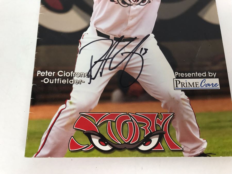 SIGNED 2006 Lake Elsinore Storm Baseball Program By Most Of The Players Including Peter Ciofrone, Sean Kazmar, Nick Hundley, Chase Headley And More [Photo 7]