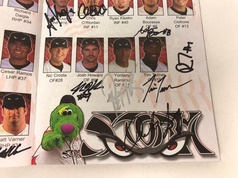 SIGNED 2006 Lake Elsinore Storm Baseball Program By Most Of The Players Including Peter Ciofrone, Sean Kazmar, Nick Hundley, Chase Headley And More [Photo 5]