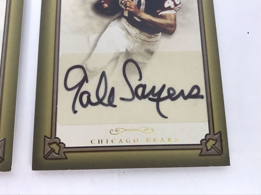 Signed Football Cards By Gale Sayers And Billy Sims [Photo 3]