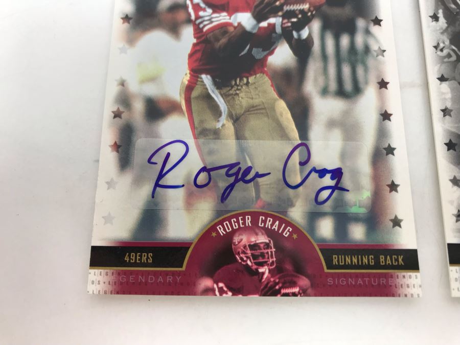 Signed Football Cards: Charley Taylor, Floyd Little, Roger Craig And Tom Mack [Photo 6]