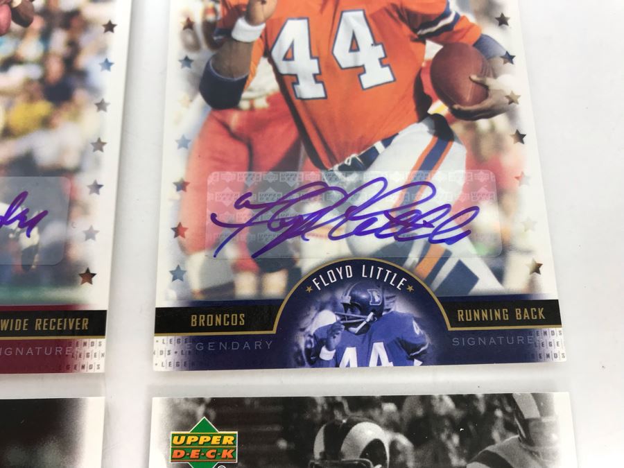 Signed Football Cards: Charley Taylor, Floyd Little, Roger Craig And Tom Mack [Photo 4]