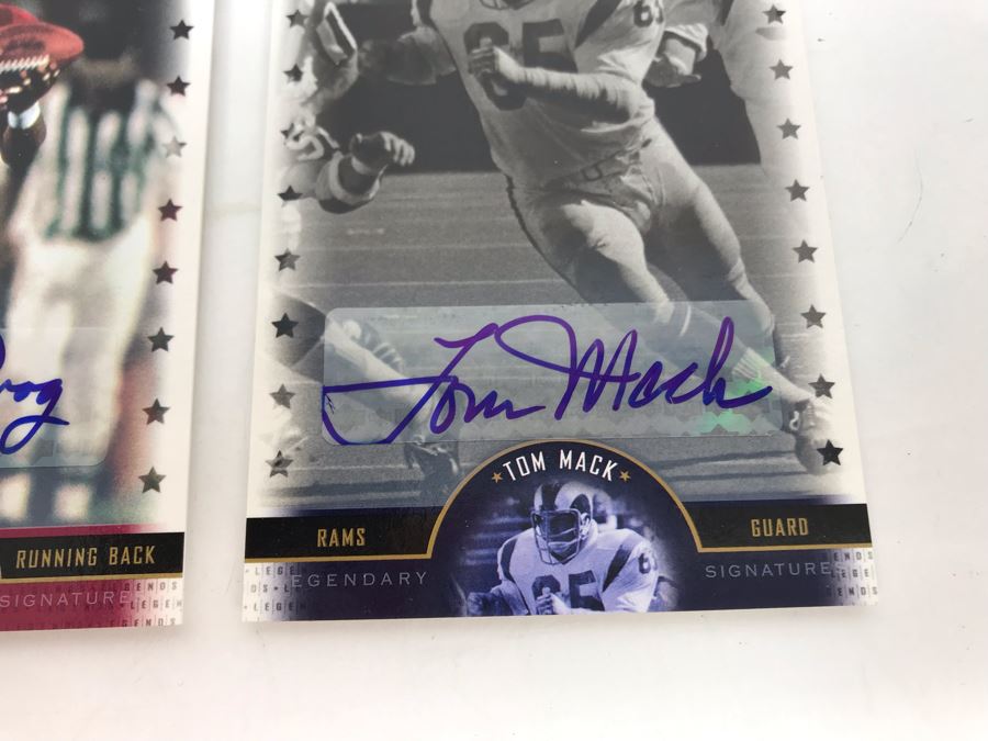 Signed Football Cards: Charley Taylor, Floyd Little, Roger Craig And Tom Mack [Photo 7]