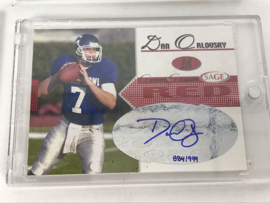 Signed Football Cards: Gino Torretta, Andrew Walter, Kyle Orton And Dan Orlovsky [Photo 4]