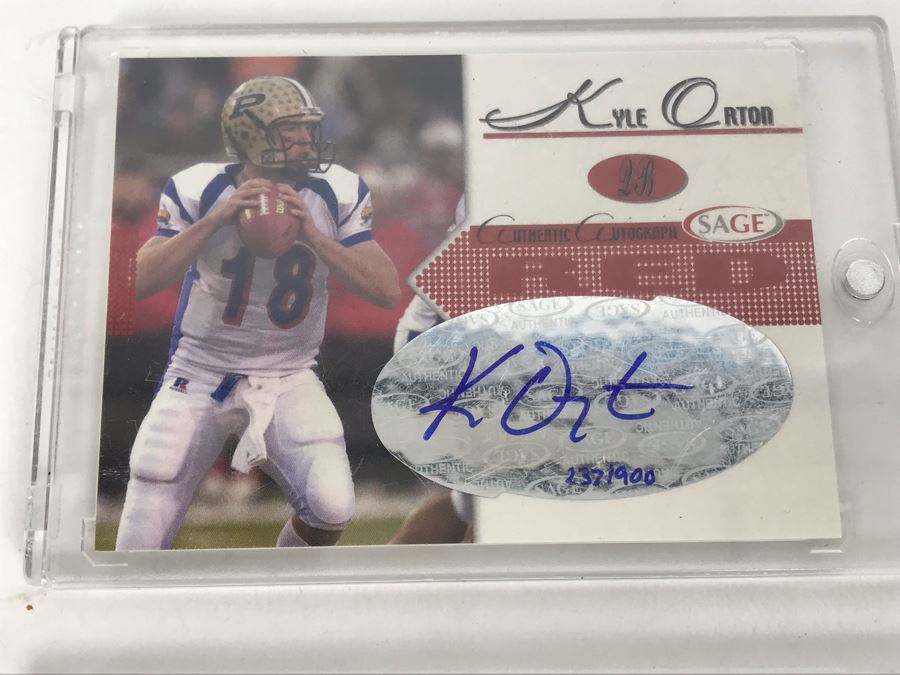 Signed Football Cards: Gino Torretta, Andrew Walter, Kyle Orton And Dan Orlovsky [Photo 5]