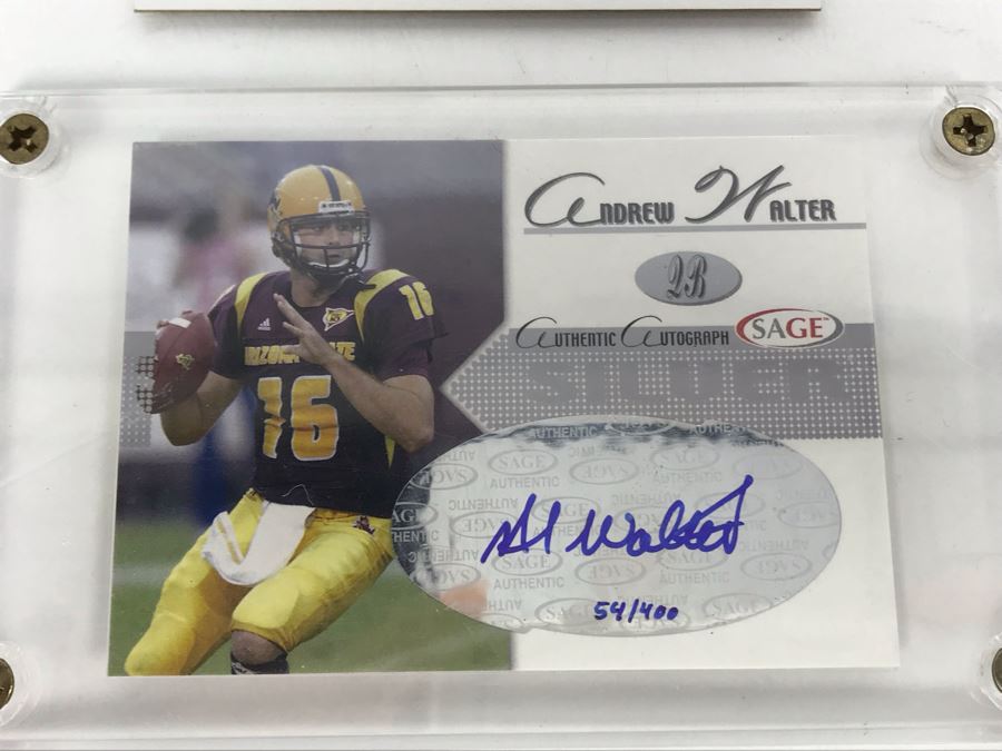 Signed Football Cards: Gino Torretta, Andrew Walter, Kyle Orton And Dan Orlovsky [Photo 3]