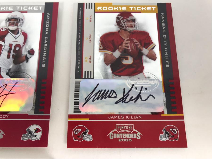 Signed Football Cards: Leron McCoy (Rookie), James Kilian (Rookie), Josh McCown (Rookie) And Charlie Frye [Photo 5]
