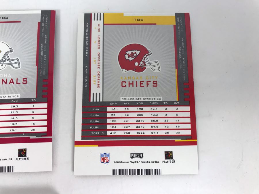 Signed Football Cards: Leron McCoy (Rookie), James Kilian (Rookie), Josh McCown (Rookie) And Charlie Frye [Photo 9]