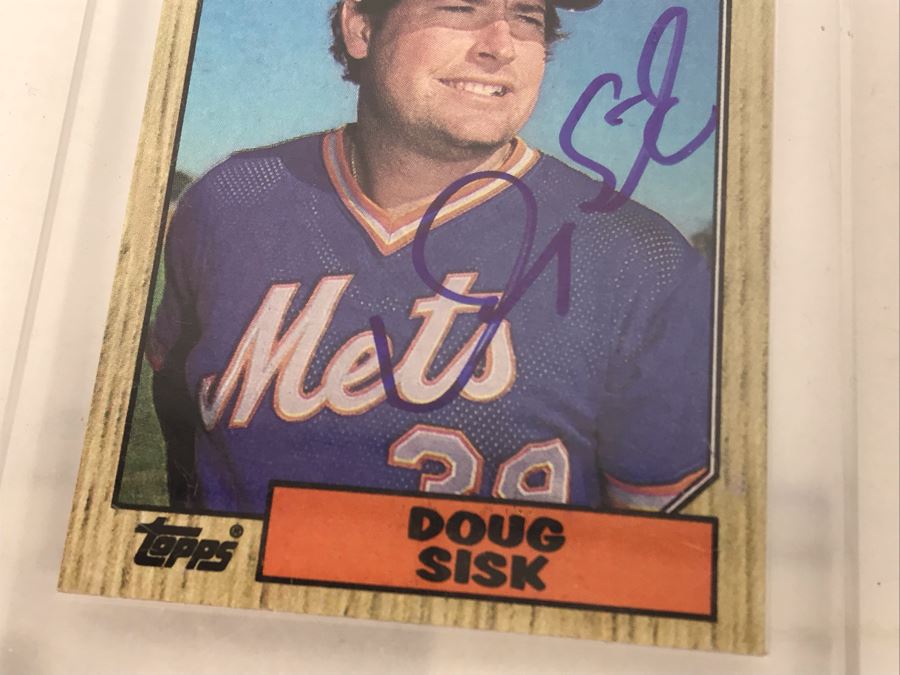 Signed Baseball Cards: Doug Sisk And Duke Snider [Photo 4]