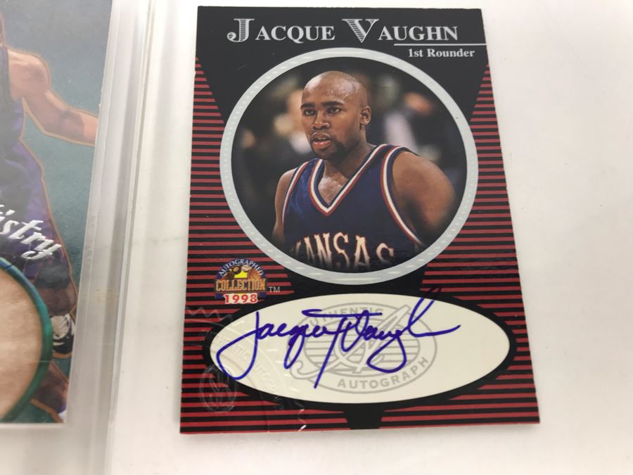 Signed Basketball Cards: Marcus Camby, Dametri Hill And Jacque Vaughn [Photo 7]