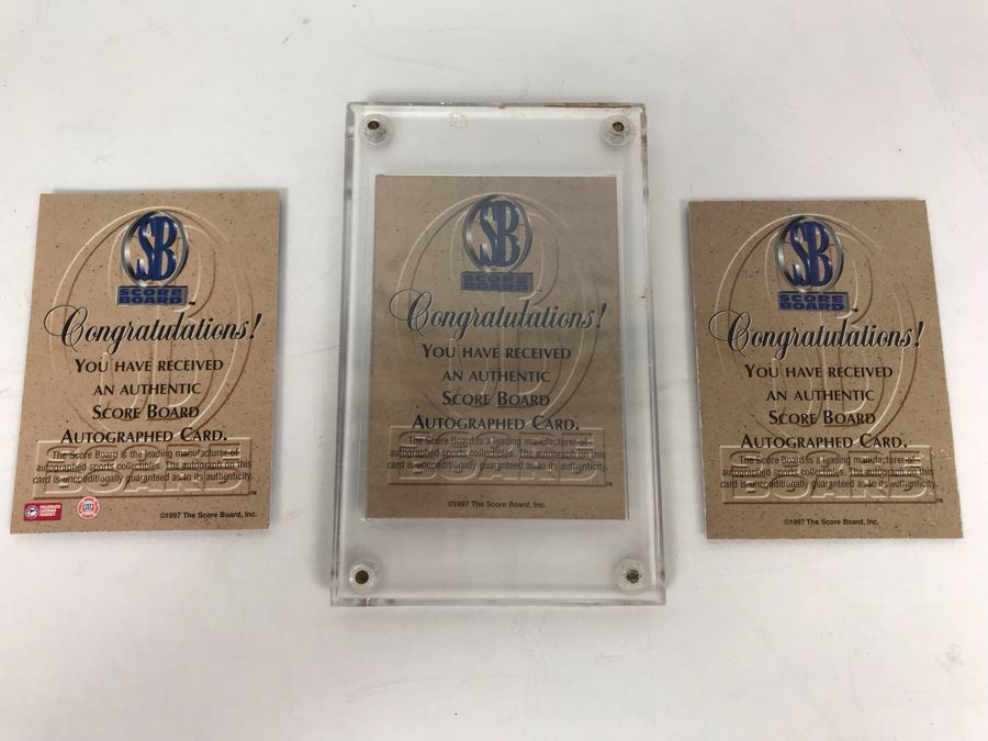 Signed Basketball Cards: Marcus Camby, Dametri Hill And Jacque Vaughn [Photo 9]