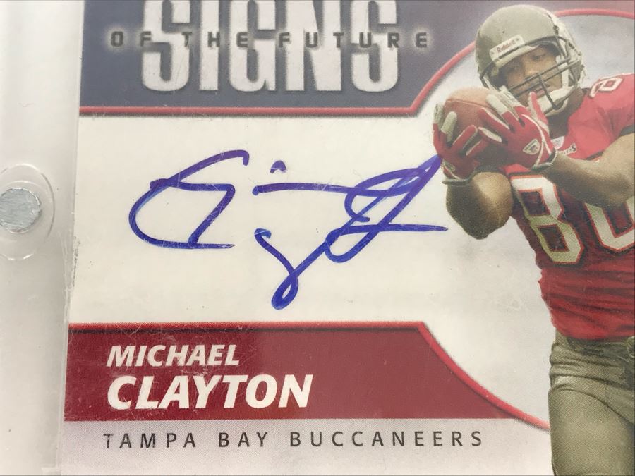 Signed Football Cards: James Newson, Michael Clayton And Andre Carter [Photo 5]