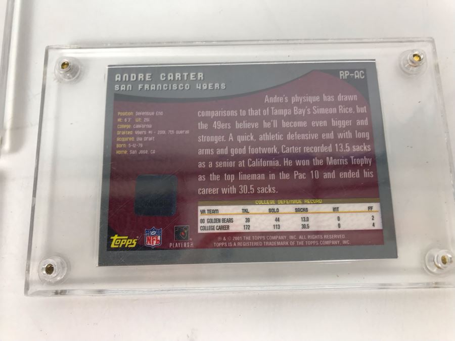 Signed Football Cards: James Newson, Michael Clayton And Andre Carter [Photo 9]