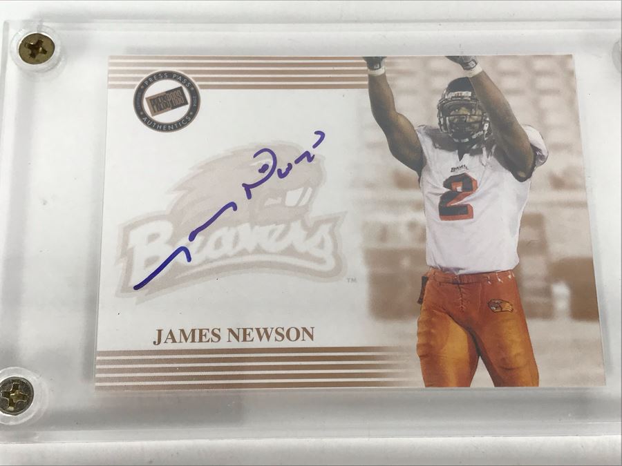 Signed Football Cards: James Newson, Michael Clayton And Andre Carter [Photo 6]