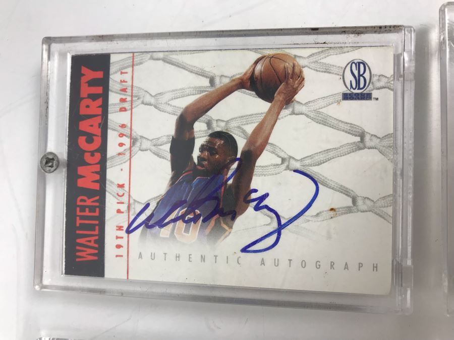 (4) Signed Basketball Cards: Olivier Sanit-Jean, Lorezen Wright, Cherokee Parks And Andrew DeClercq [Photo 11]