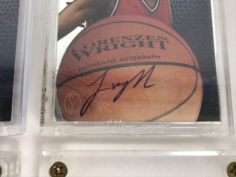 (4) Signed Basketball Cards: Olivier Sanit-Jean, Lorezen Wright, Cherokee Parks And Andrew DeClercq [Photo 9]