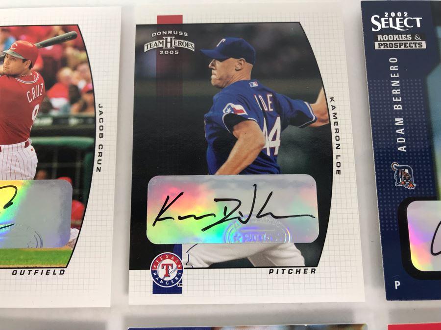 (6) Signed Baseball Cards [Photo 3]