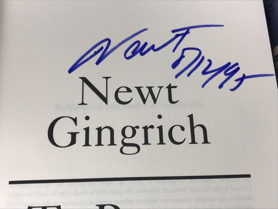 (2) SIGNED Political Books: William F. Buckley, Jr. Cruising Speed And Newt Gingrich To Renew America [Photo 8]