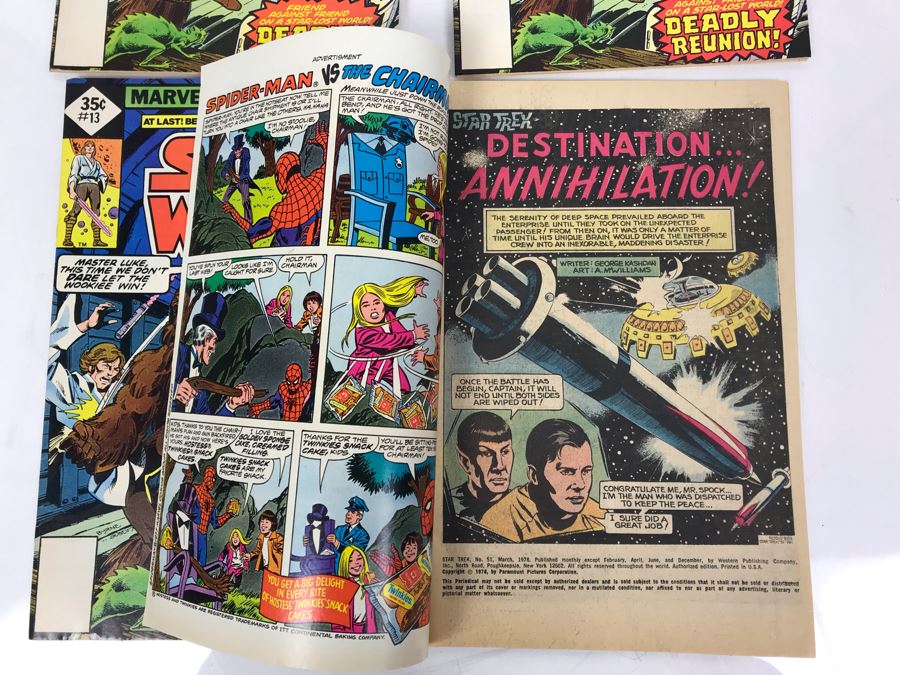 (3) Marvel STAR WARS Comic Books Issue #13 And (1) STAR TREK Whitman Comic Book [Photo 7]