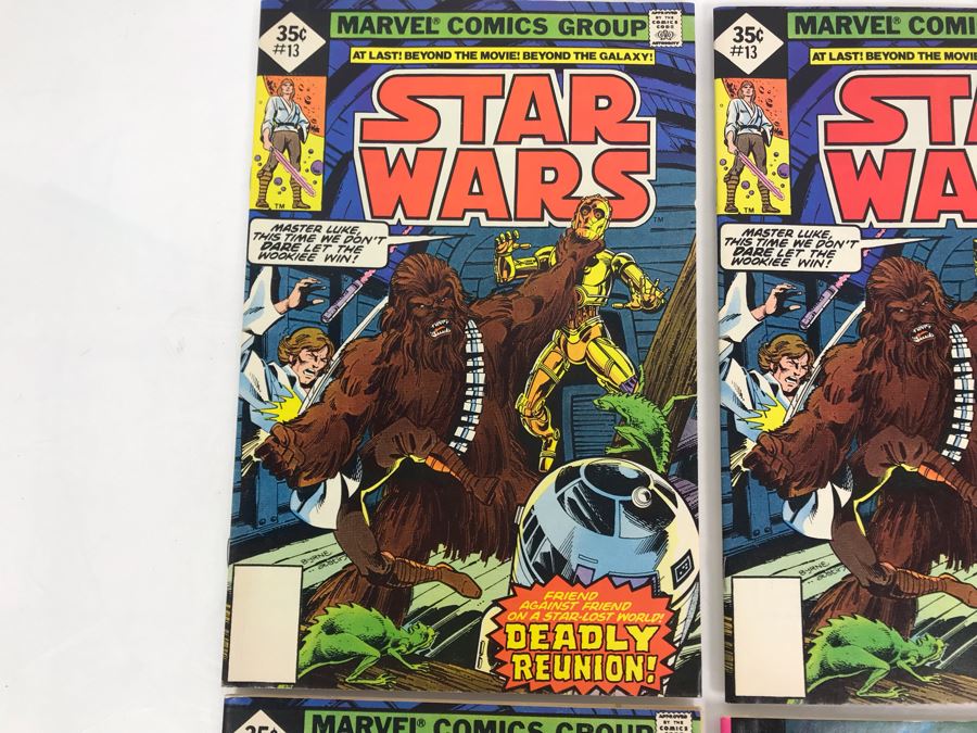 (3) Marvel STAR WARS Comic Books Issue #13 And (1) STAR TREK Whitman Comic Book [Photo 3]