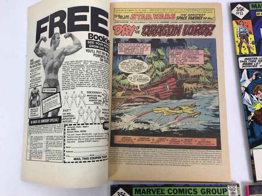 (3) Marvel STAR WARS Comic Books Issue #13 And (1) STAR TREK Whitman Comic Book [Photo 5]