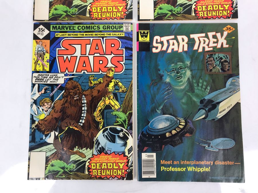 (3) Marvel STAR WARS Comic Books Issue #13 And (1) STAR TREK Whitman Comic Book [Photo 4]
