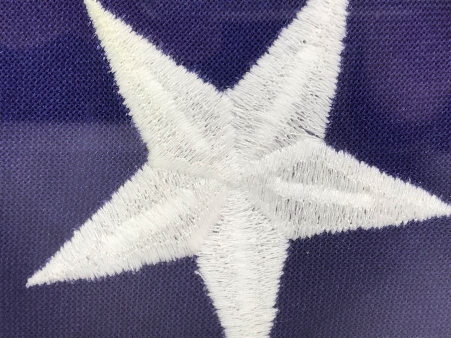 Folded American Flag With Embroidered Stars In Presentation Box 26' X 13' [Photo 3]