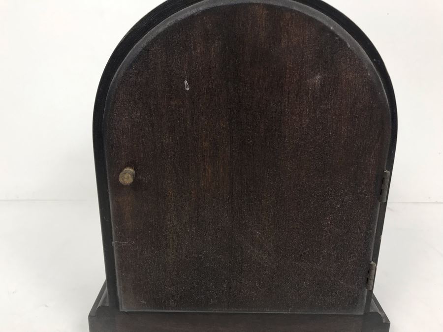 Antique Seth Thomas Wooden Mantle Mechanical Clock With Key Working Smooth Movement [Photo 10]