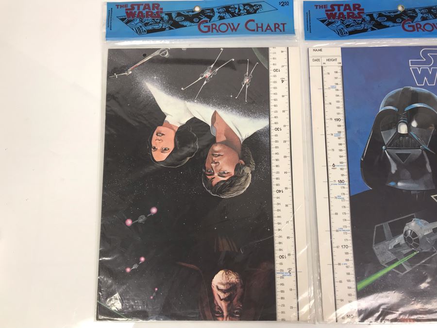 Pair Of Vintage 1978 Sealed Star Wars Growth Charts [Photo 8]