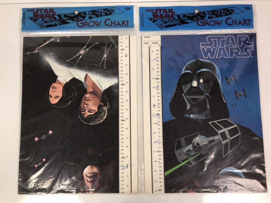 Pair Of Vintage 1978 Sealed Star Wars Growth Charts [Photo 1]