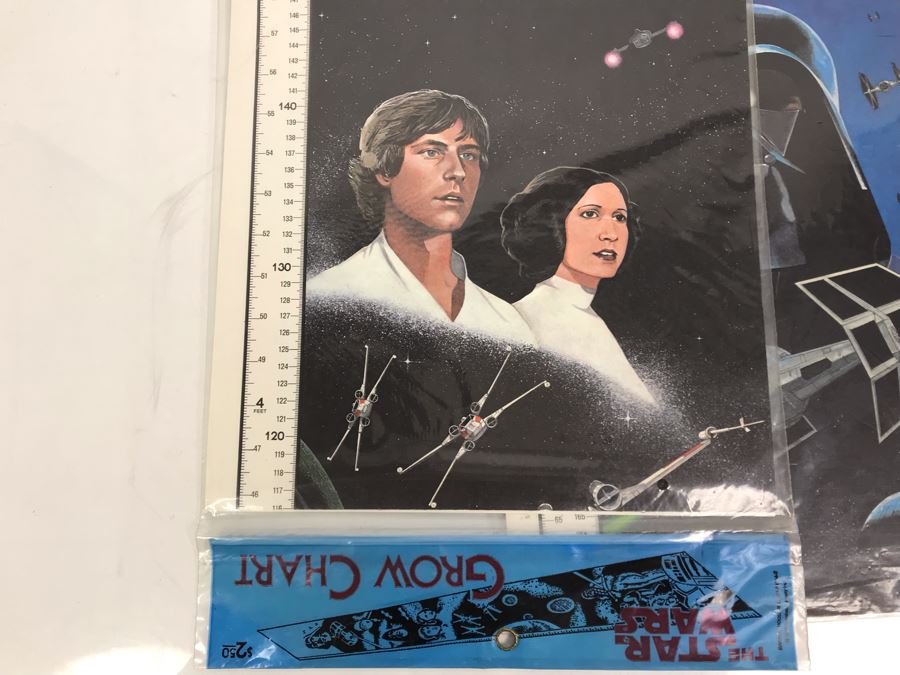Pair Of Vintage 1978 Sealed Star Wars Growth Charts [Photo 9]