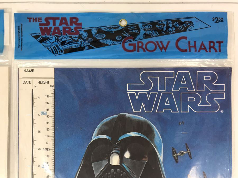 Pair Of Vintage 1978 Sealed Star Wars Growth Charts [Photo 2]