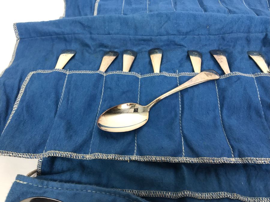 Birks Regency Silverplate Flatware Service For Apx 8 With Storage Cloth Holders [Photo 6]