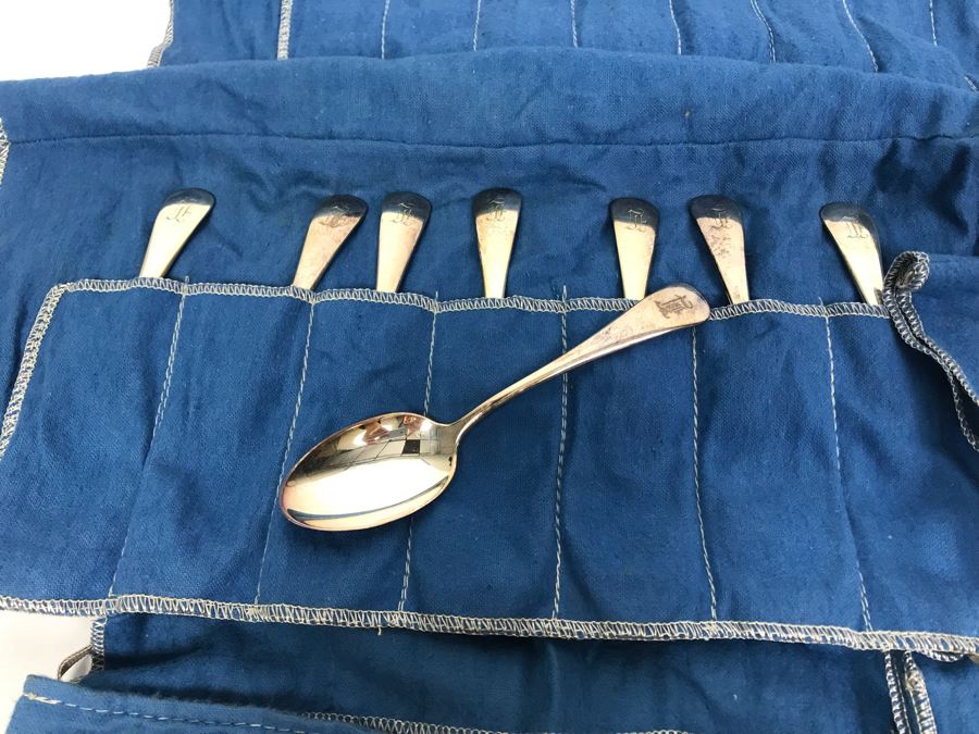 Birks Regency Silverplate Flatware Service For Apx 8 With Storage Cloth Holders [Photo 4]