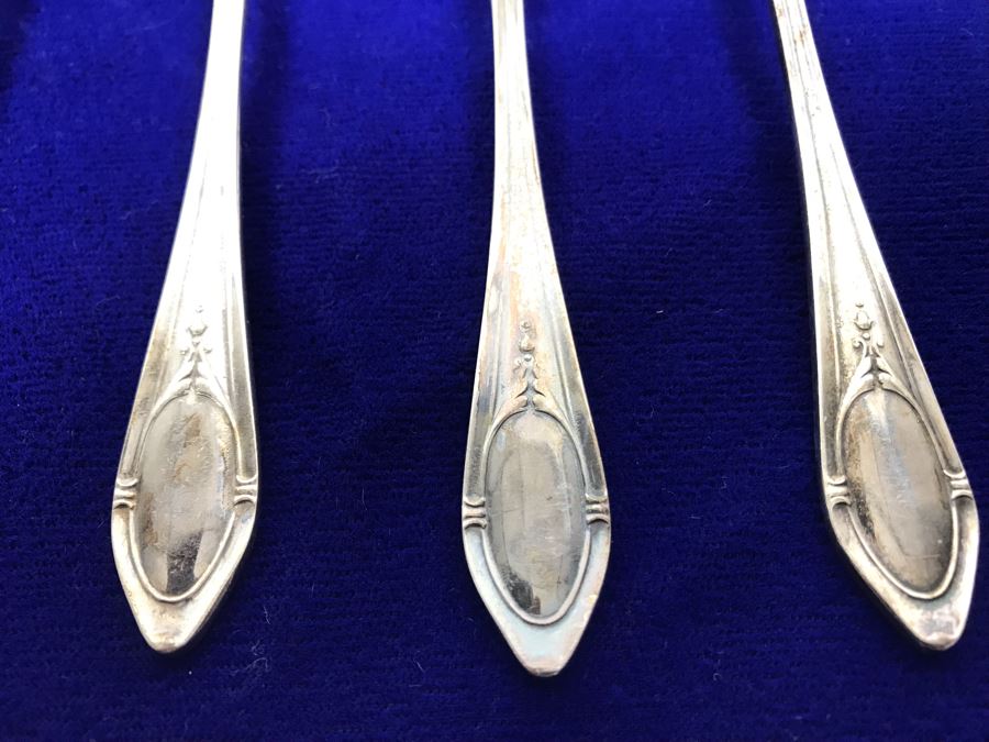 (12) Vintage Mappin & Webb Silverplate Desert Forks And (2) Souvenir Spoons [Photo 3]