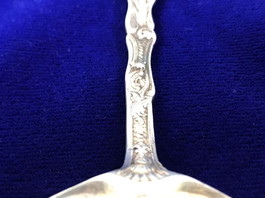 (2) Antique GORHAM Sterling Silver Serving Pieces With Ornate Design 161.6g [Photo 16]