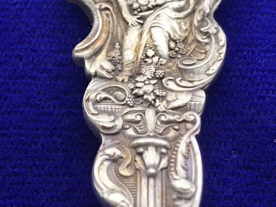 (2) Antique GORHAM Sterling Silver Serving Pieces With Ornate Design 161.6g [Photo 11]