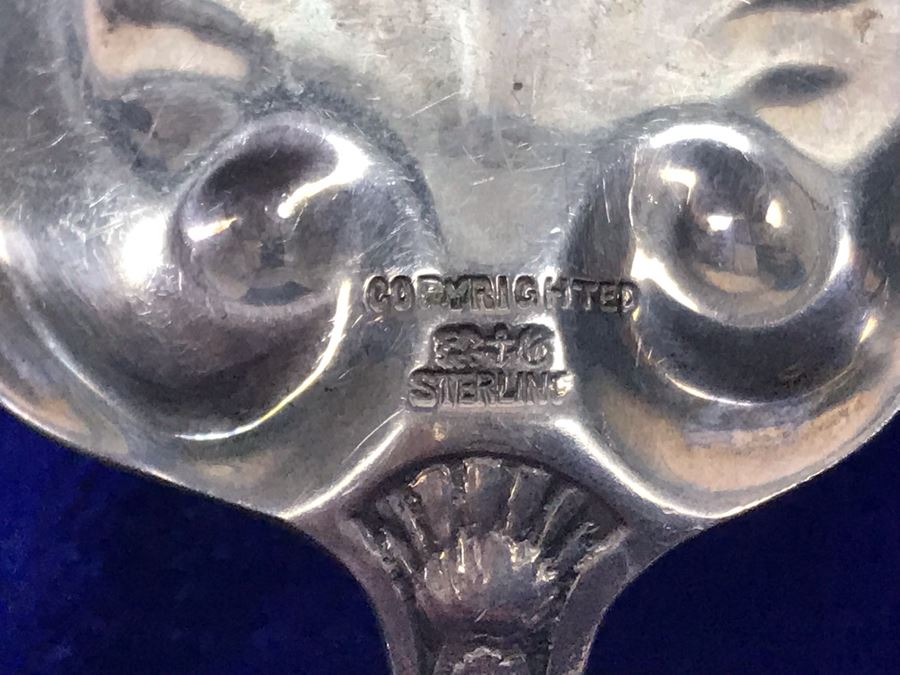 (2) Antique GORHAM Sterling Silver Serving Pieces With Ornate Design 161.6g [Photo 17]