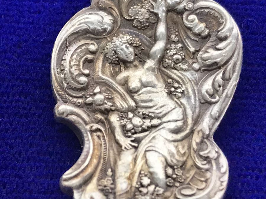 (2) Antique GORHAM Sterling Silver Serving Pieces With Ornate Design 161.6g [Photo 10]